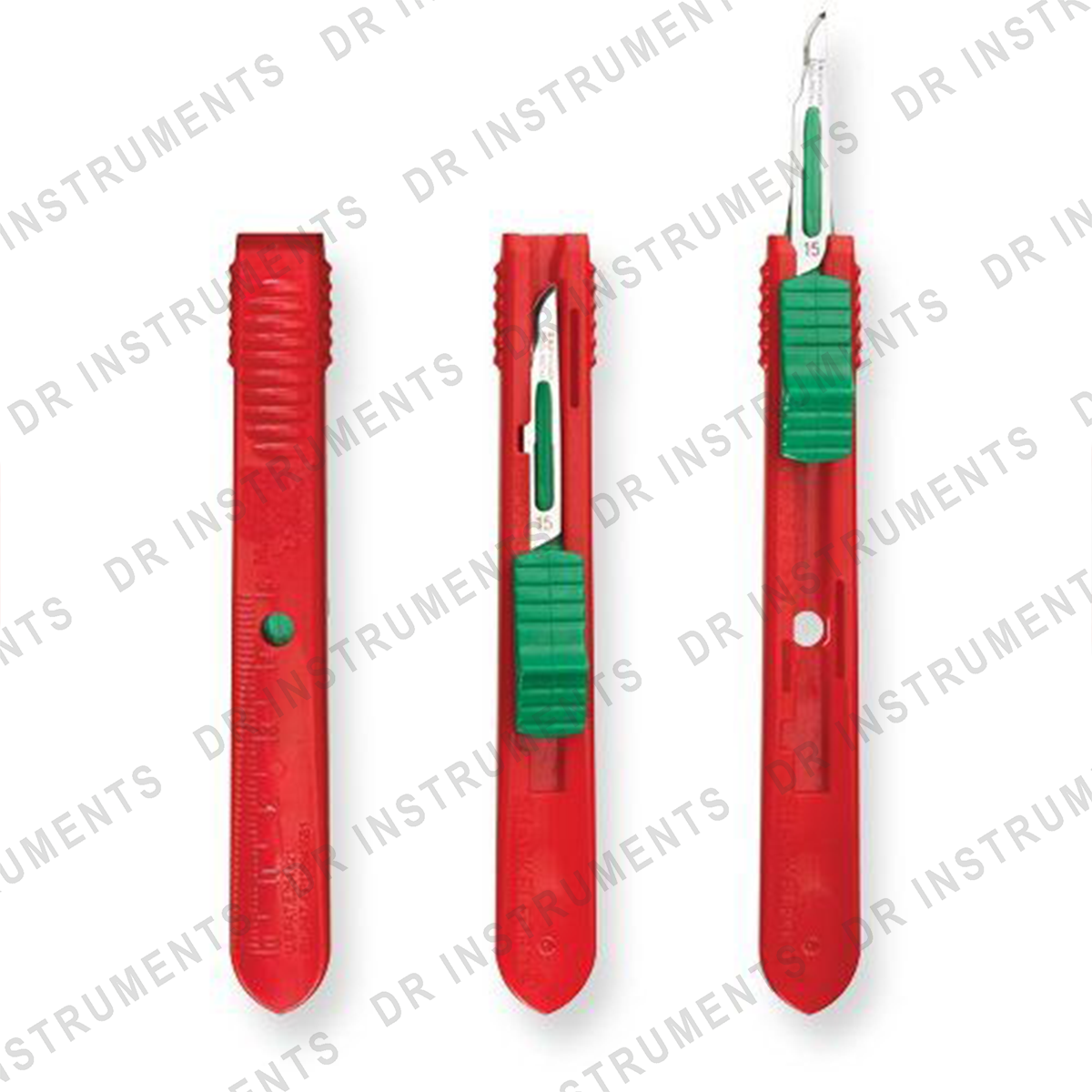 Retractable Safety Scalpels #15 - Scalpel Blade - DR Instruments
