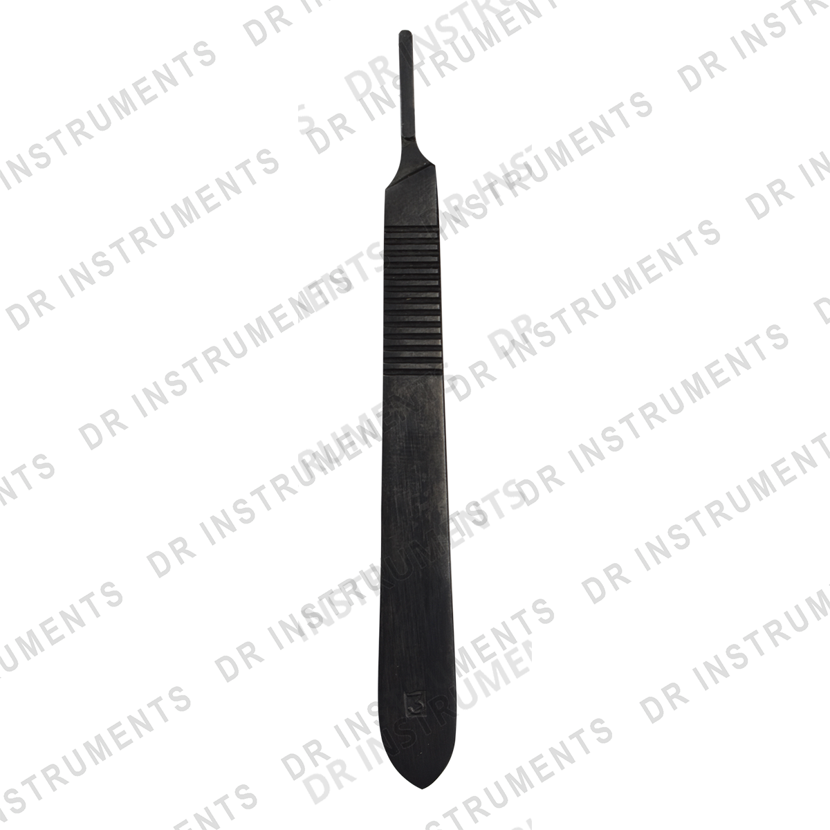 Scalpel Handle No. 3 - Black Oxide - Scalpel Blade - DR Instruments