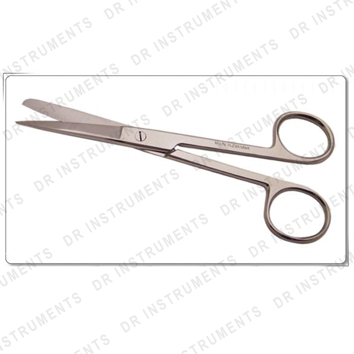 OdontoMed2011 3 PCS Stainless Steel Operating Scissors - 6.5" Sharp Blunt Straight, Economy Grade