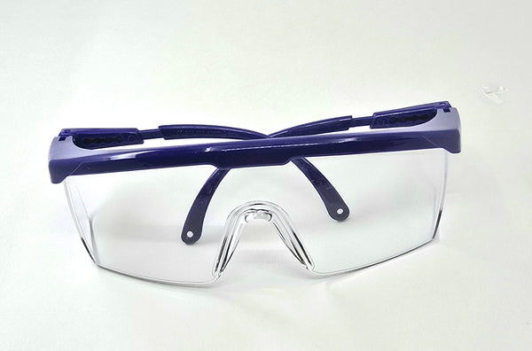 Sebring - Adjustable Wrap Around Safety Glasses / Goggles in Blue