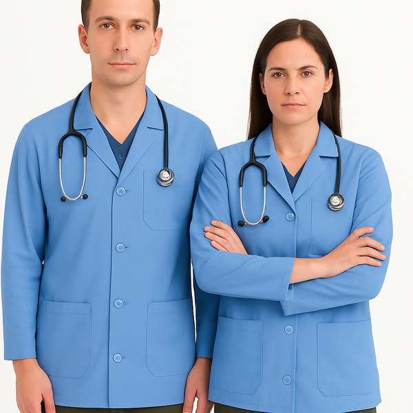 DR Uniforms™ Unisex Consultation Jacket  Ceil Blue