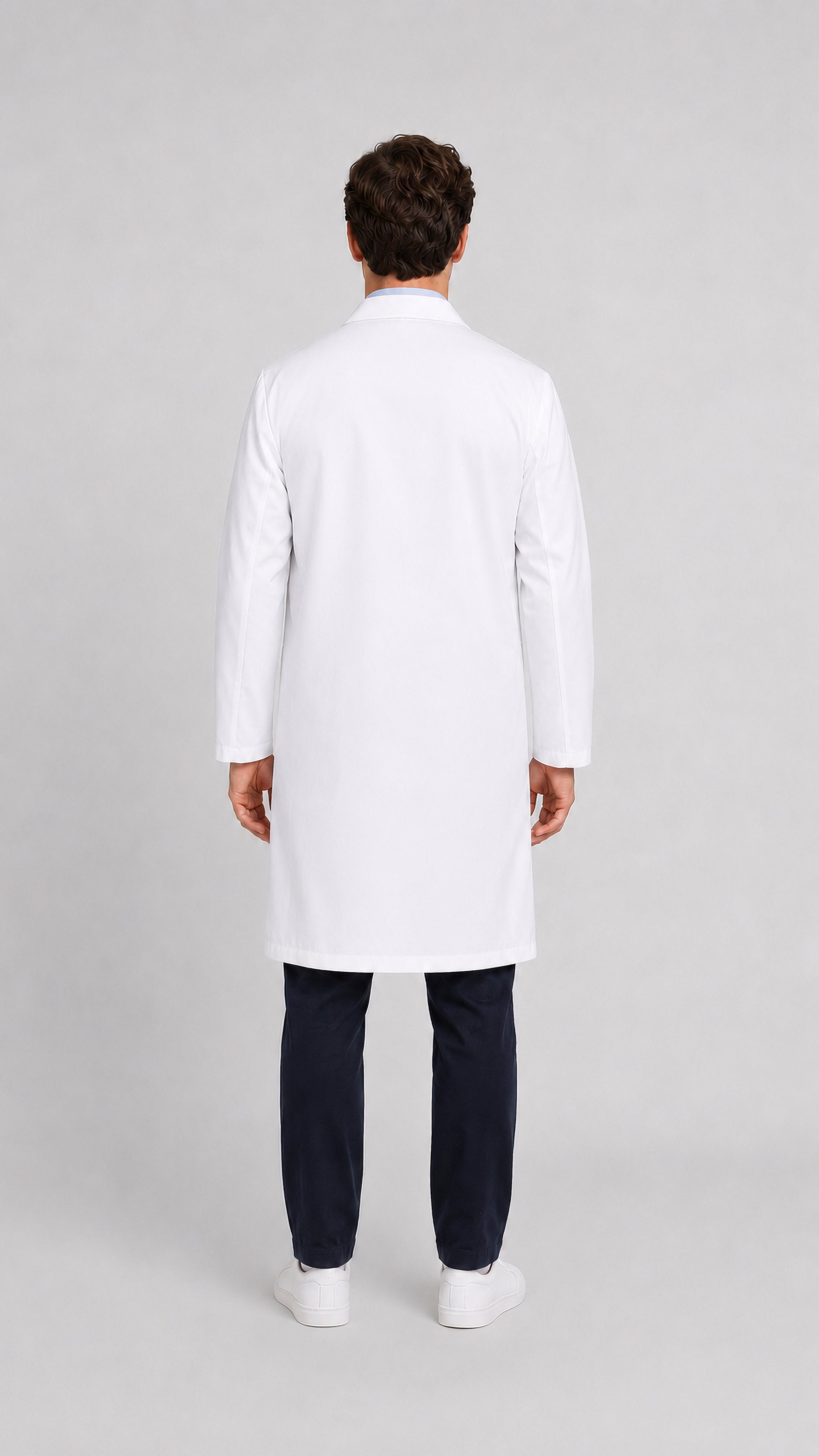 DR Uniforms® Unisex 100% Polyester Knee-Length Lab Coat – DR