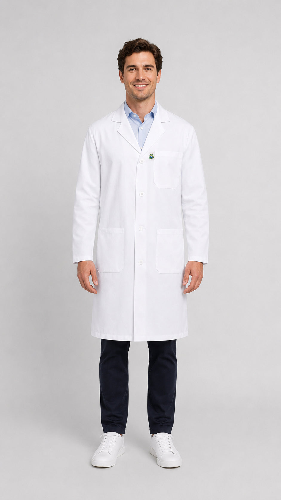 DR Uniforms® Unisex 100% Polyester Knee-Length Lab Coat – DR