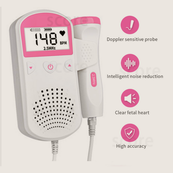 Home Pregnancy Baby Fetal Heart Rate Monitor/Sound Detector