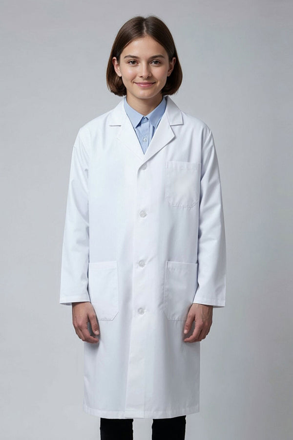 DR Uniforms White Lab Coat for Girls