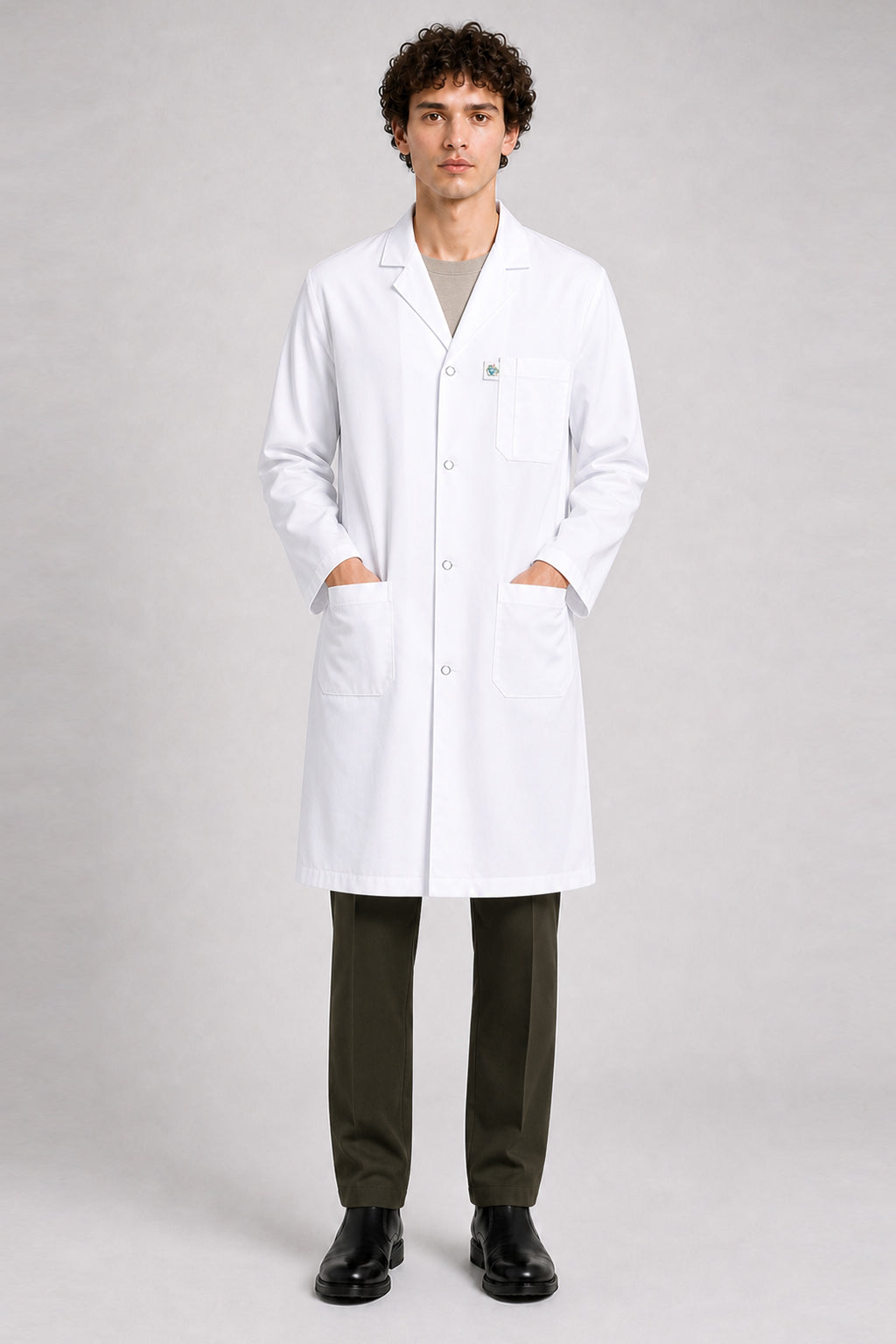 DR Uniforms® Snap Closure White Lab Coat - Knee Length – DR