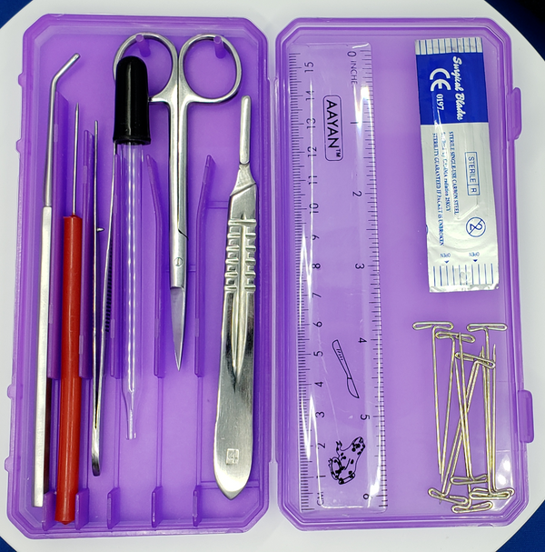Precision Plus Dissection Kit 24 Pcs, Assorted Colors Hard Case