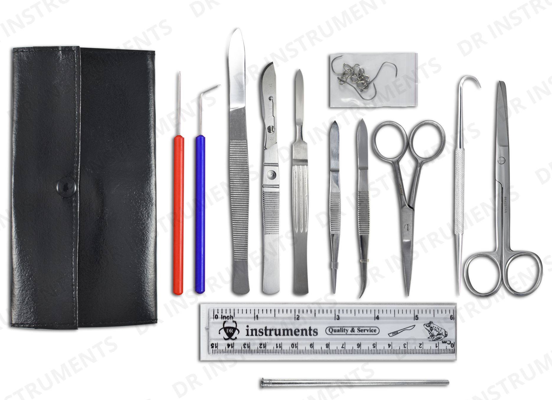 16 Dissecting Instruments Anatomy Dissection Kit II - 68 - Dissection Kits - DR Instruments