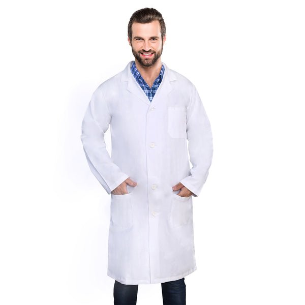 DR Unifrom Polyester Lab Coat for men (60% Cotton / 40% Polyester)