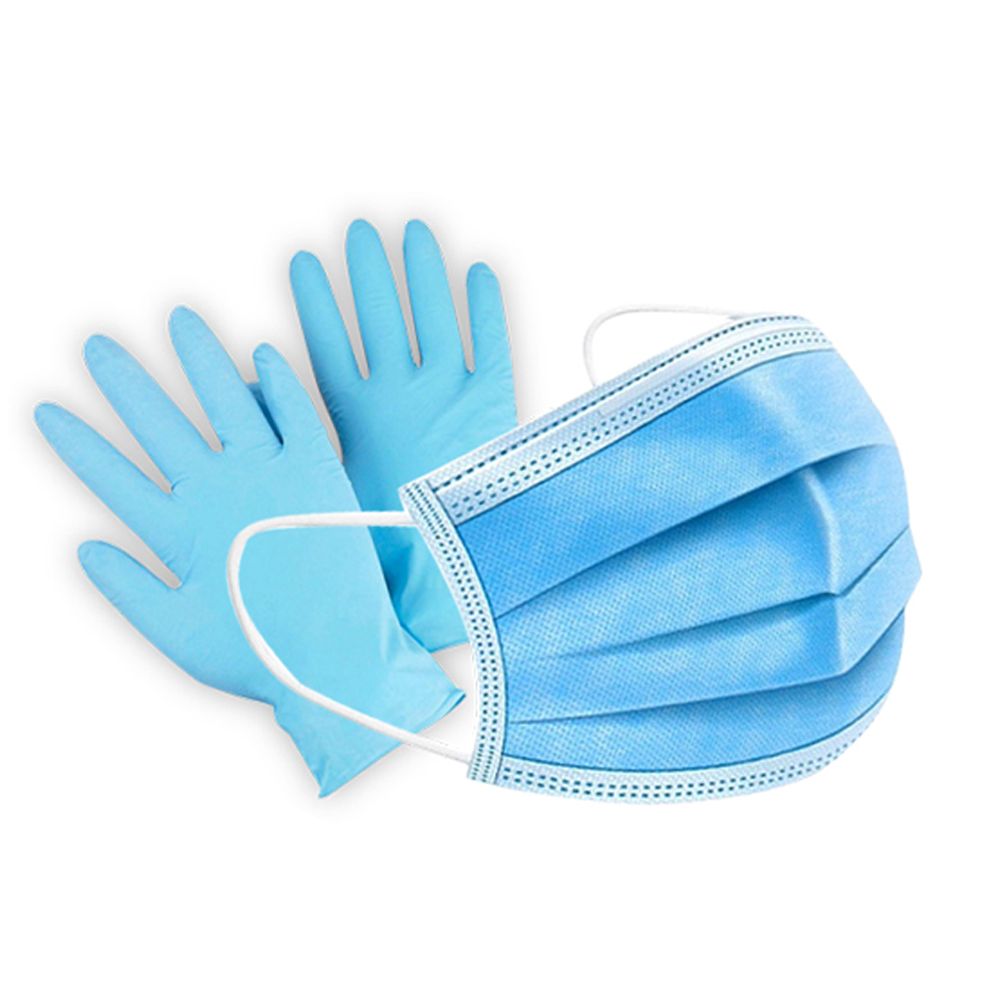 Disposable Face Mask and Nitrile Gloves - 5 Pack - Healthcare Ama – DR ...