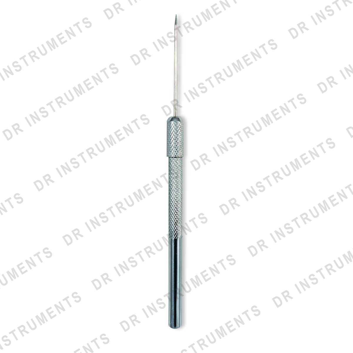 Dissecting Teasing Needle Set - Metal Chuck Handle With 12 Needles For Biology Lab & Science Education