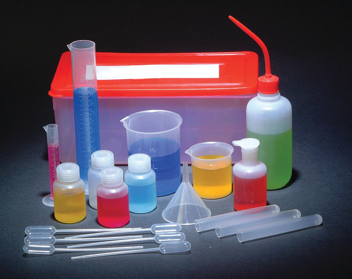 Student Plastic Labware Assortment w/ Storage Box - Laboratory ...