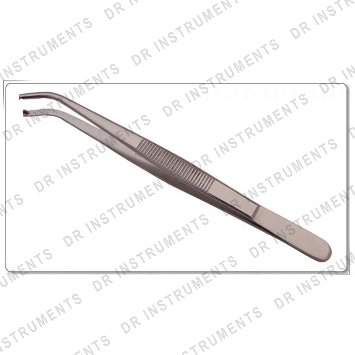 Tissue Forceps 1x2 Teeth Curved - Dissecting Forceps - DR Instruments